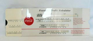 Vintage Coca Cola Plastic Fountain Profit Calculator