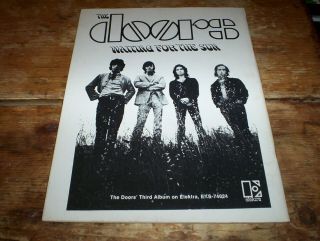 The Doors / Jim Morrison: Waiting For The Sun Orig 1968 Psych Rock Promo Ad Nm -