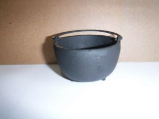 Vintage Mini Cast Iron Cauldron Pot 3 Feet
