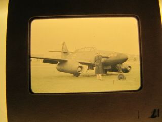 1954 Red Border Slide Me 262 Aircraft Airplane Jet