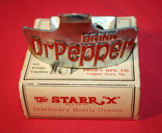 Vintage Dr.  Pepper Metal Wall Mount Opener Starr " X " Nr
