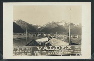 Ak Valdez Rppc 1940 