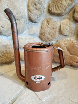Vintage Huffy Oil Can Spring Spout Half Gallon