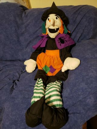 Large 50 " Friendly Witch Stuffed Plush Halloween Decor