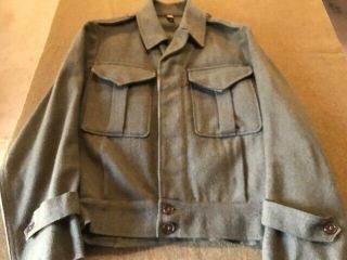 Ww2 Australian Wool Battle Dress Jacket 2 - 1943 Dated