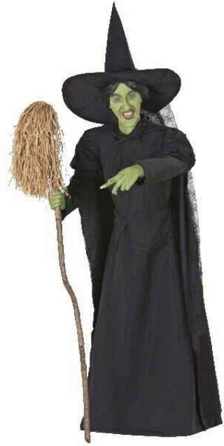 Life Size Animated Gemmy Wicked Witch Of The West Rare Euc Read