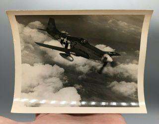 Ww2 Usaaf P - 51 Mustang Fighter Plane 413926 Photo 4.  5x5.  5 C200