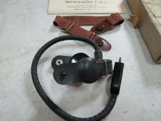 Throat Microphone T - 30 - S NOS WWII Military Army Air Corps (ST1) 2