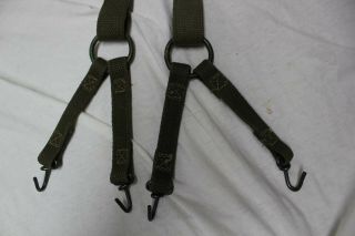 US Military WW2 Era Combat Suspenders Cartridge Belt Suspenders Set A7 2