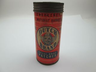 Vintage Dutch Brand Emergency Motorist Tire Patches Advertising Tin