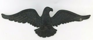 Vintage 19 " Cast Iron American Eagle Plaque