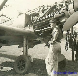 Best Luftwaffe Mechanic On Me - 109 Fighter Plane Engine On Airfield
