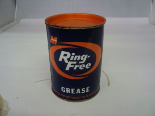 Vintage Advertising 1 Lb Ring Grease Can Full B - 145