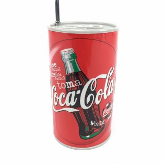 Vintage Coca Cola Can Radio Soccer World Cup 1998