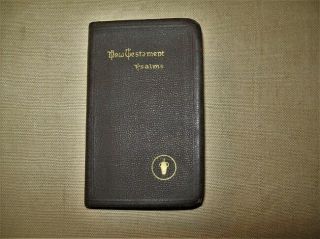 Vtg 1942 Testament Psalms Army Pocket Bible Wwll Roosevelt