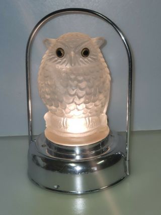 Vintage Halloween Owl,  Battery Operated Lantern Light Halloween Toy,  Japan