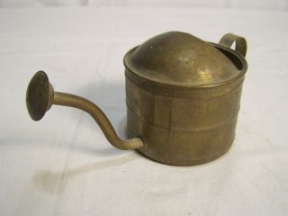 Vintage Brass Watering Can Narrow Long Spout And Handle