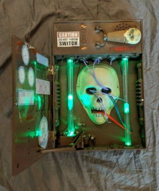 Spirit Halloween Animated High Voltage Lighted Electrical Box