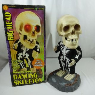 Gemmy 16 " Big Head Animated Singing Dancing Skeleton