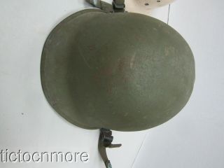 POST WWII US ARMY M1 HELMET W/ 101ST AIRBORNE 506tH PAINTED MP LINER FIRESTONE 3