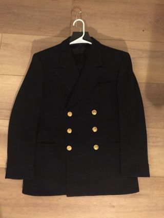 Ww2 Us Navy Uniform,  Double Breasted Jacket And Pants,  100 Percent Wool,  40s - 40r