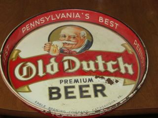 Vintage Old Dutch Beer Tray Pennsylvania 