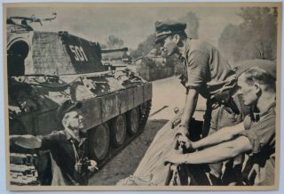 Ww2 German Archive Photo 5 Ss Panzer Division Wiking 1944 Size15x10cm