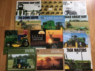 Group 13 Vintage John Deere Tractor & Equip.  Brochures From Dealership