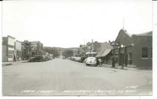 Wessington Springs,  S.  D.  - Main Street - Rppc