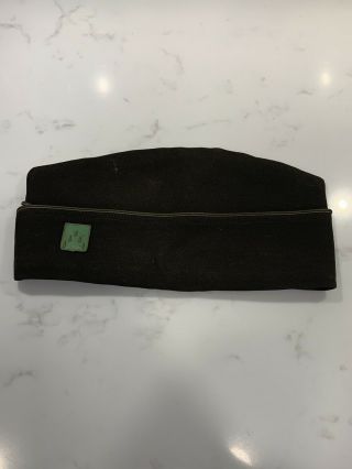 Ww2 Vintage Us Army Officers Cap Garrison Hat With Pin
