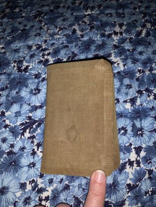 WW2 US ARMY MILITARY POCKET BIBLE TESTAMENT & PSALMS Prayer Book - 1941 3
