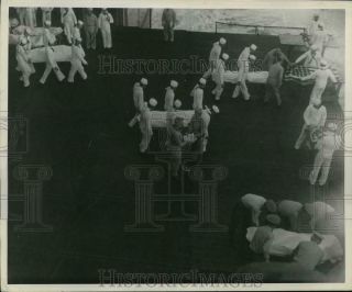 1945 Press Photo Wwii Us Navy Ceremonial Burial At Sea Of Kamikaze Casualties