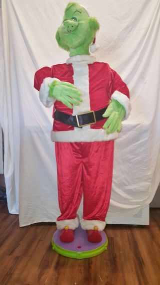 GEMMY SINGING AND DANCING GRINCH 5 FOOT TALL 2