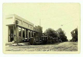 Keystone Iowa,  1911 Rppc West Side Of Main Street,  German State Bank Benton Co.