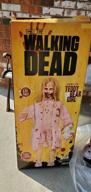 Walking Dead Teddy Bear Girl Lifesize Animatronic Spirit Halloween Zombie Prop 2