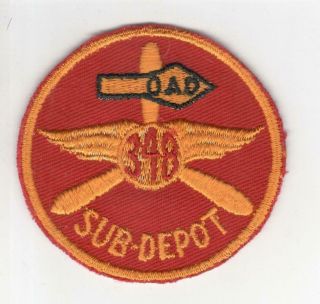Ww 2 Us Army Air Force Ogden Air Depot 348 Sub Depot Casper Wy Patch Inv R783