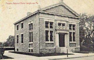 Peoples National Bank In Langhorne Pa Old