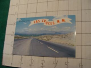Vintage Post Card: Greetings From Las Cruces,  Mexico