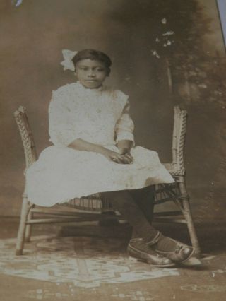 Waco Tx - 1907 - 1917 Real Photo Postcard - African American Girl Gabrella Taylor