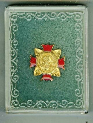 Ww2 Japanese Wounded Soldier Miniature Enamel Badge Order Medal Ordre