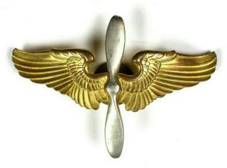 Us Wwii Us Army Air Forces Corps Usaaf Usaac Cadet Cap Badge Insignia Propeller