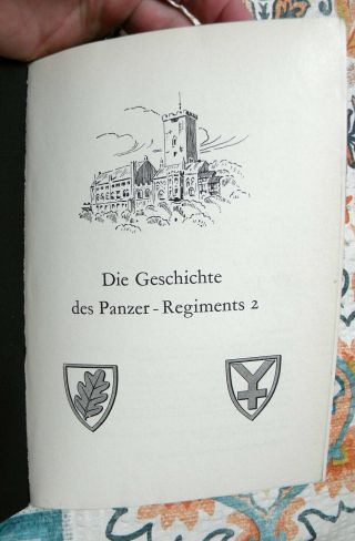 Die Geschichte des Panzer - Regiments 2.  (16.  PD).  Lucke.  SC/OOP/Vintage/Damage 3