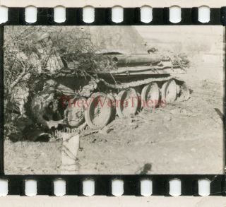 Wwii Photo - 696th Engineer Pdc - Captured German Panther Tank (no.  12)