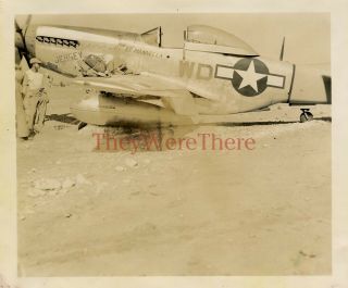 Wwii Photo - P 51 Mustang Fighter Plane Nose Art - Id 