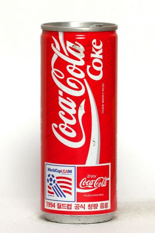 1994 Coca Cola Can From Korea,  World Cup Usa94 (250ml)