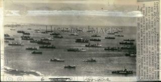 1944 Press Photo U.  S.  Warships Assembles In Italy,  World War Ii - Pim01900