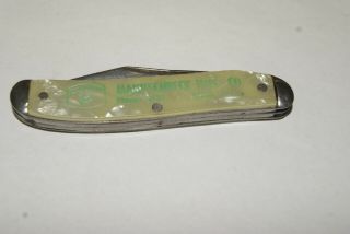 Vintage John Deere Mannschreak Implement Cook Nebraska phone 4121 pocket knife 2