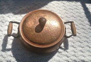 Vintage Stokli - Netstal - Swiss Made Hammered Pot With Lid