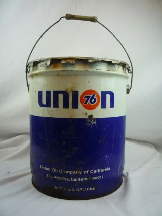Vintage Union 76 5 Gallon Lubrication Oil Can