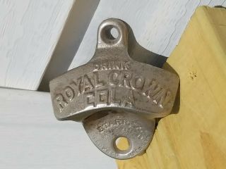 Vintage Royal Crown Cola Wall Mounted Bottle Opener Starr " X " Made In Usa